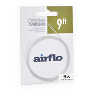 Airflo copolymer tapered leader, 9 ft line, 5x 4.8 lb