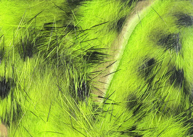 close up of chartreuse barred rabbit strips 