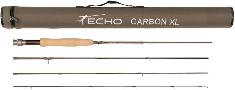 Carbon fishing rod with cork handle and multiple sections