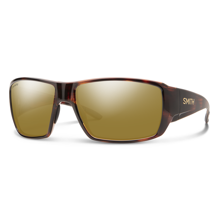 Smith Guide's Choice sunglasses, tortoise frame, polarized brown-gold lenses