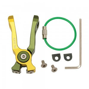 Cyclone Nippers from Dr. Slick with green lanyard and assorted replacement parts