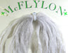 a sample of gray mcflylon for tying flies