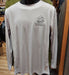 White long-sleeve shirt with a logo on a mannequin in a store setting