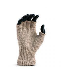 Fox River half-finger wool gloves, heather gray knit, fingerless design