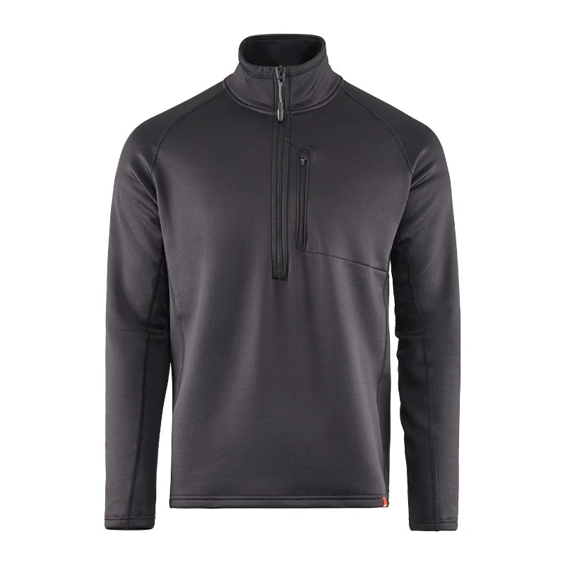 Grundens Grundies thermal 1/2 zip top, black, zip pocket