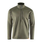Grundens Grundies thermal 1/2 zip top, olive green, zip pocket