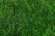 Green ice dubbing with bright fibers and subtle sparkle