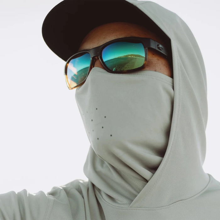 hoodie with goggles Grundéns Tough Sun Masked Hoodie Mist / XL