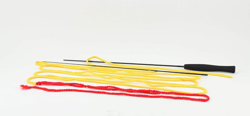 Micro practice rod with yellow cord and red cord