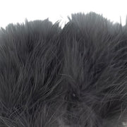 Wapsi marabou feather plumes, dark gray clustered feathers