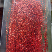 Krystal Flash tinsel, red copper glitter strands