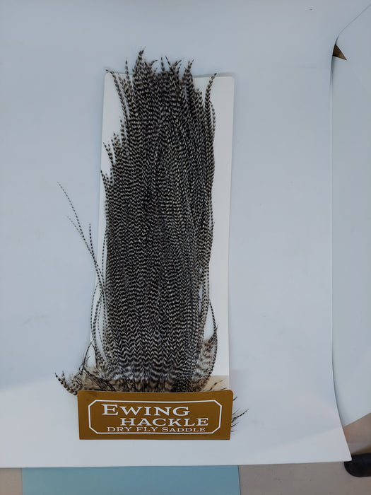 Ewing Hackle Dry Fly Saddle - Grizzly