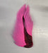 Pink bucktail feather tuft with dark base, large