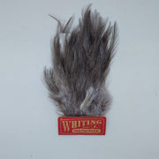 Whiting tailing pack with gray and dark mottled feather fibers