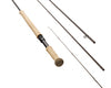Spey fishing rod tip with multiple line guides and attachment ring