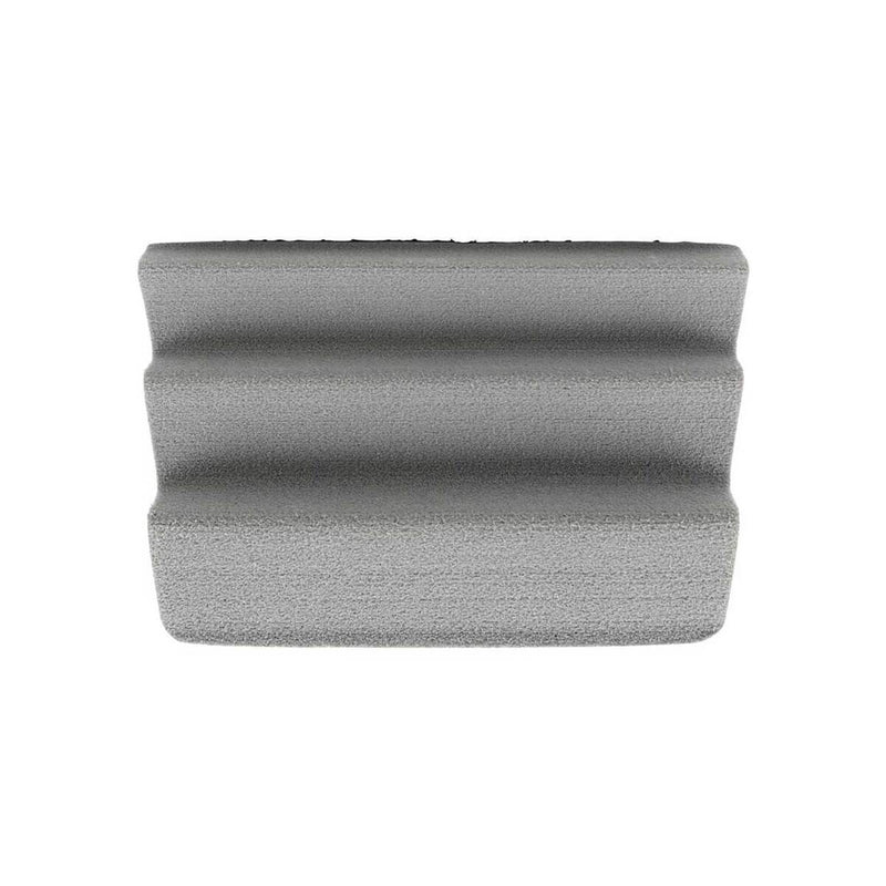 Simms Super-Fly Patch, light gray rectangular patch with folded edge