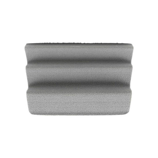 the gray foam patch from Simms for holding fishing flies on their vests or other velcro loop surface