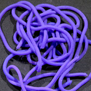 Single plastic worm toy, purple, tangled in a pile.