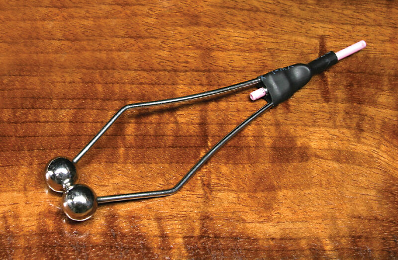 Hareline ceramic-tubed bobbin holder with two metal balls