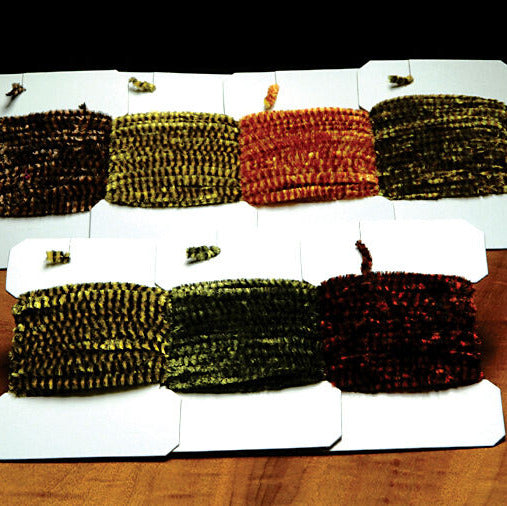 Group of variegated chenille in various colors