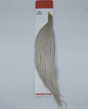 Pro grade half cape hackle, gray feather fibers on card