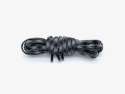 Yakoda Guide laces in gray camo, bundled with two lace tips and grommets