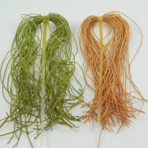 Life Flex green tassel trim with long loose strands