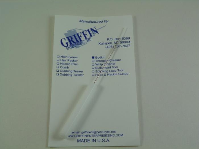 Griffin Bodkin product card with blue text and Made in U.S.A. label