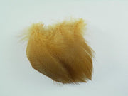 Wapsi mallard barred flank feathers, large, mayfly yellow tuft