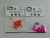 hareline dazzle beads florescent orange and florescent pink for fly tying