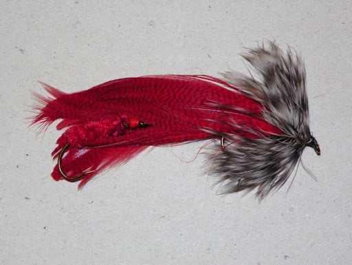 red hornberg from Rangeley Maine fly fishing shop