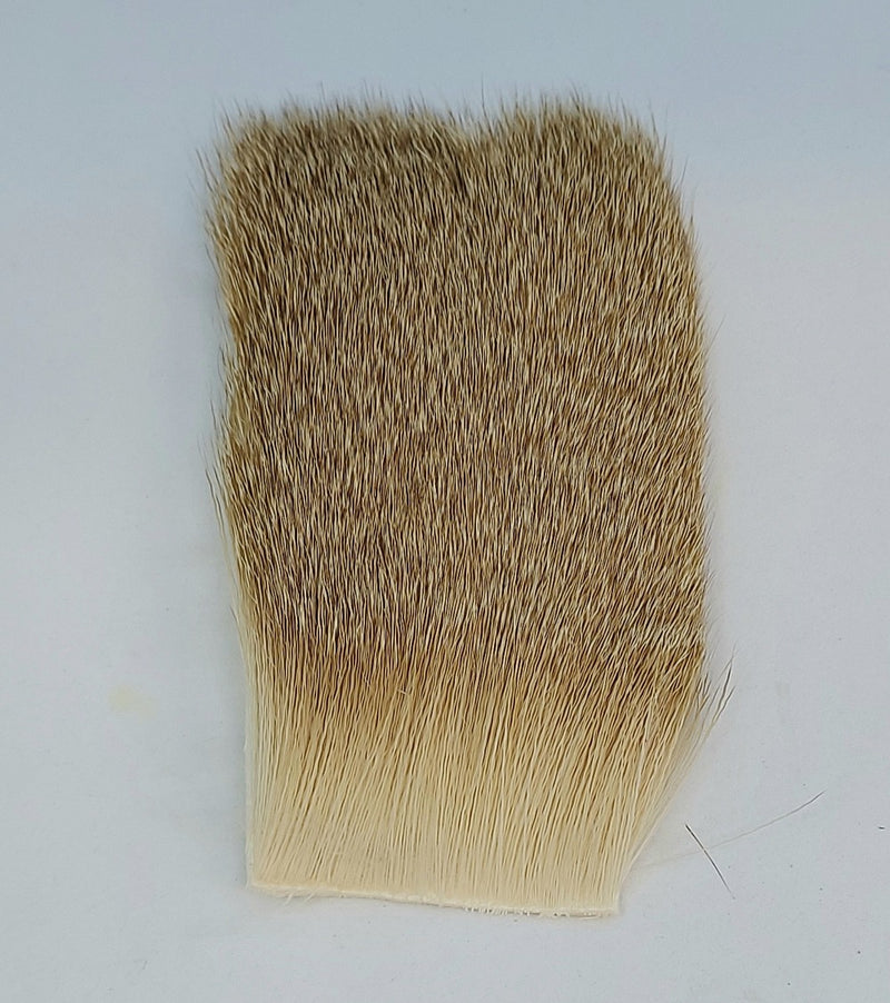 All-purpose deer hair brush with tan and cream bristles