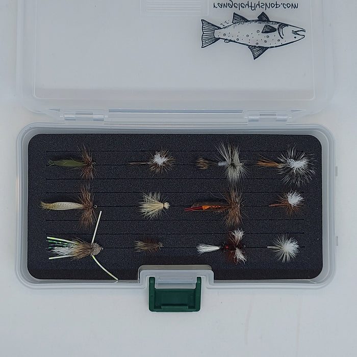 a selection of dry flies