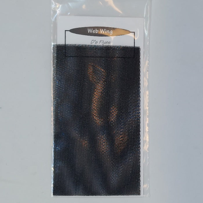 Black web wing sheet in a plastic sleeve
