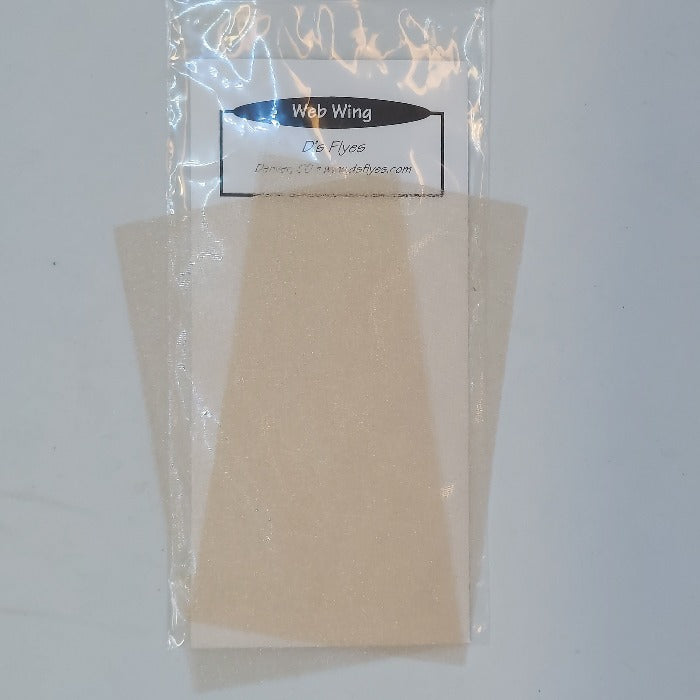 Tan web wing sheet in a plastic sleeve