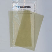 Web wing sheet in olive color, in a plastic sleeve