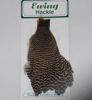 Hen cape feather, Ewing Hackle, speckled dark dun pattern