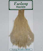 Hen cape feather, Ewing Hackle, light tan dun