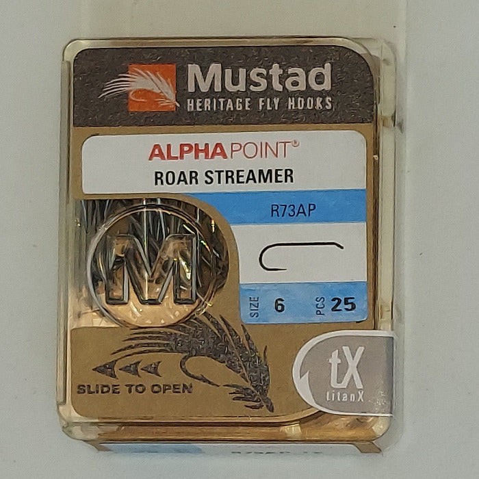 Mustad Heritage fly hooks in retail pack, AlphaPoint, size 6, 25 pcs