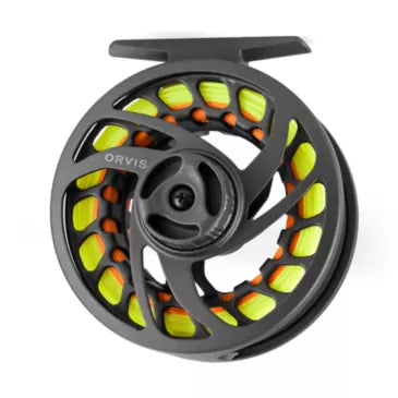 Airflo V2 large arbour fly reel, black #5/6 with Airflo reel pouch