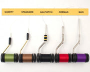Rite Bobbin thread holder with multiple bobbin colors and metal needles