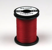 Veevus thread spool, red 12/0 on bobbin with label