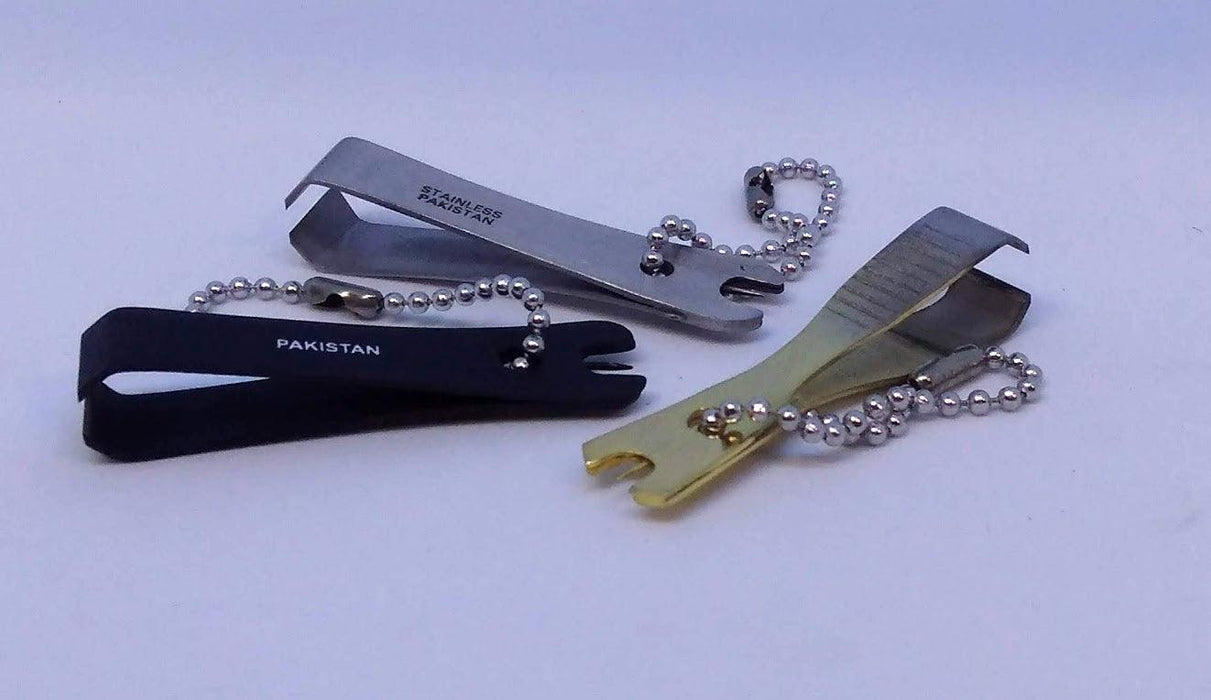 Nipper tool with metal handles and beaded chain