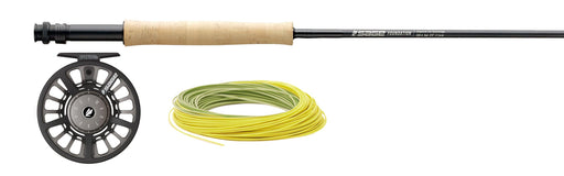 Sage foundation fly rod at a maine fly shop