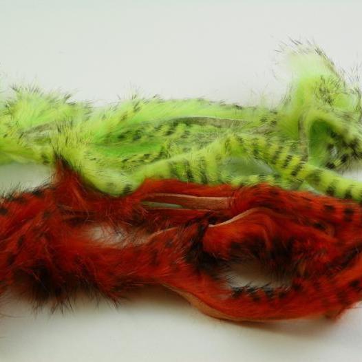 Hareline Rabbit Zonker Strips - Black Barred - Rangeley Region Sports Shop
