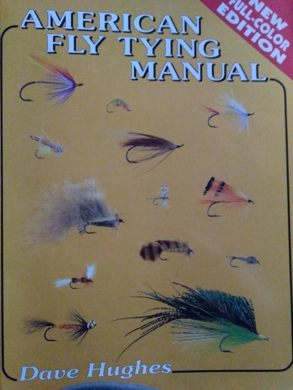 American Fly Tying Manual book cover with illustrated flies and Dave Hughes