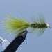 The classic beaded marabou tail Woolly Bugger fishing fly in olive from the  Rangeley Region Sports Shop