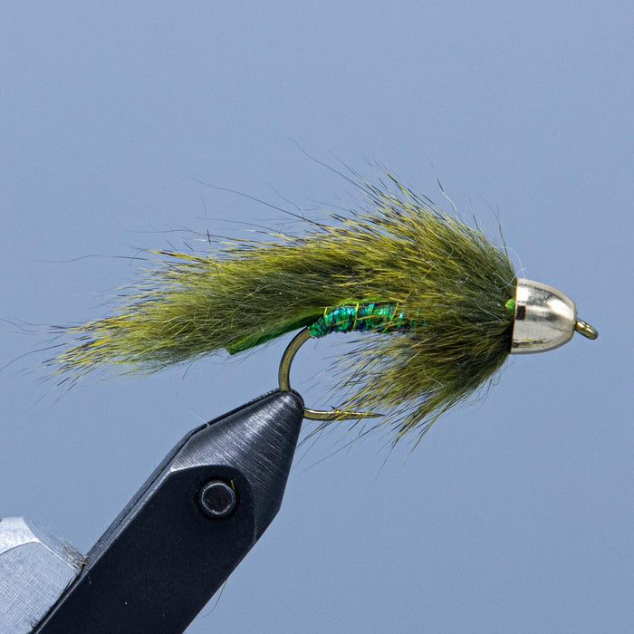 Olive slump buster from Rangeley Maine fly fishing shop