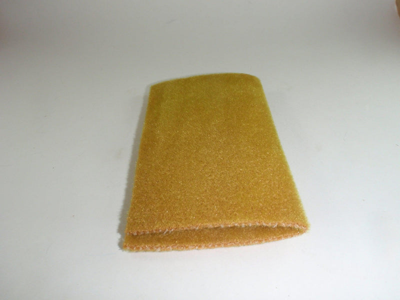 Furry foam pad in light olive, rectangular with soft fuzzy surface