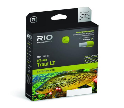 rio intouch trout light double taper from box on white background